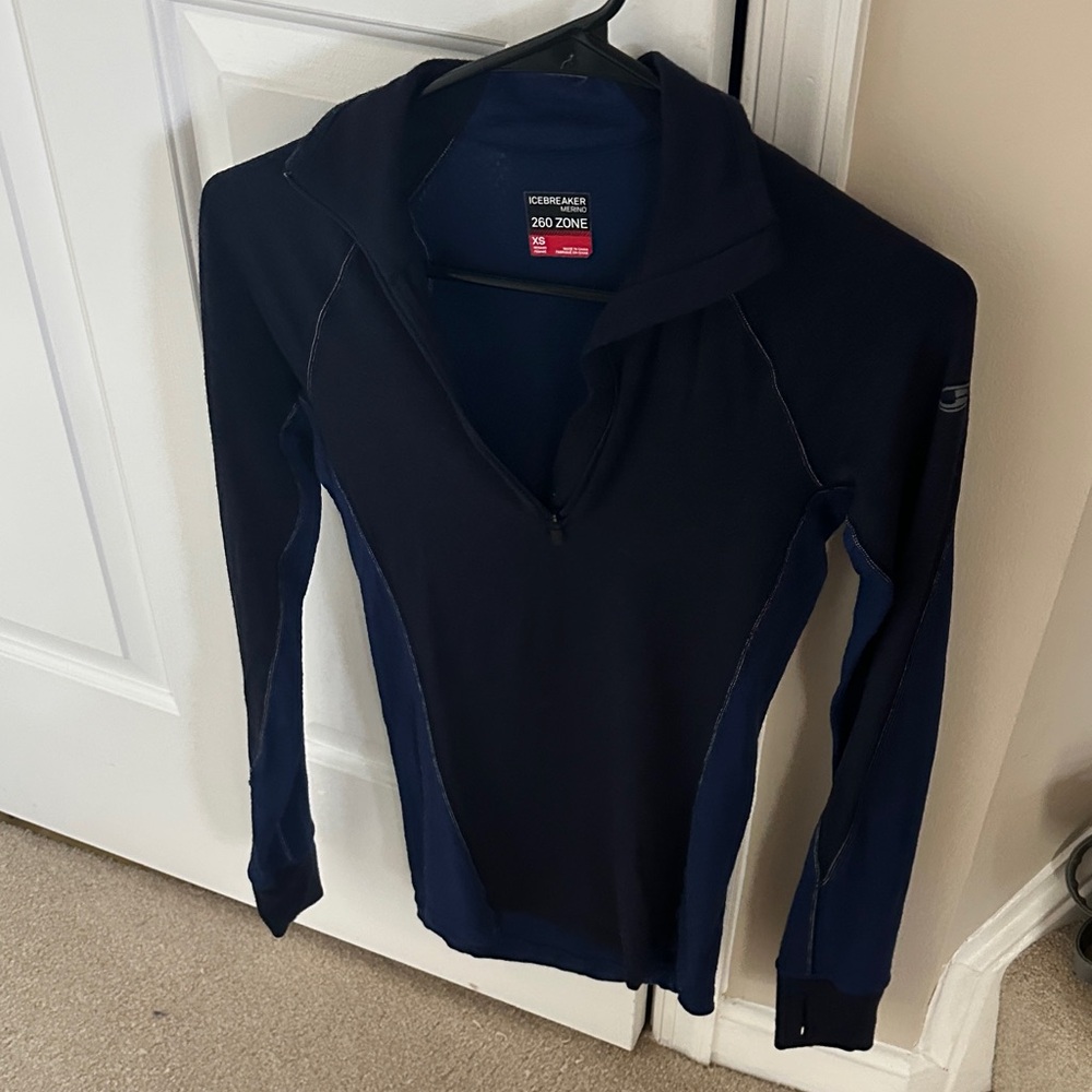 Icebreaker Dark Blue Half-Zip Pullover